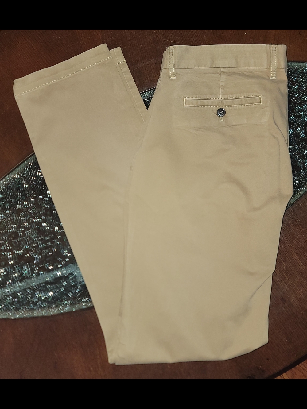 Michael Kors Men's Khaki Slim Fit Chinos - Tan 34/32